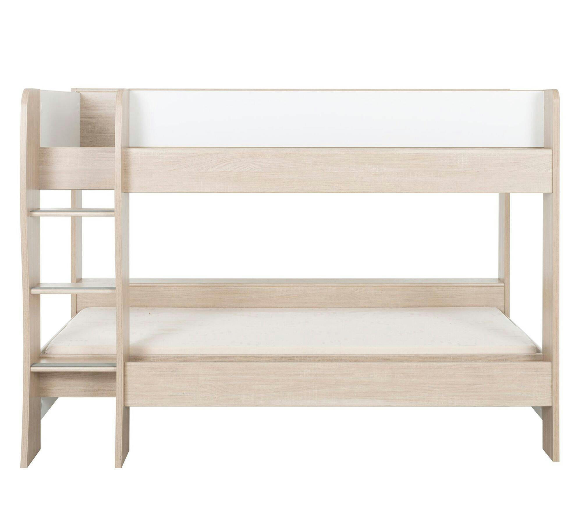 GWENAEL - Lits superposés et son tiroir effet bois 90x200cm