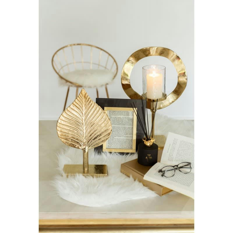 ALU - Photophore rond sur pied