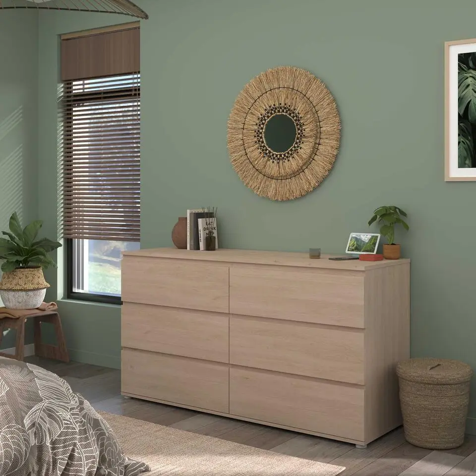 Commode Nux 6 laden - eik