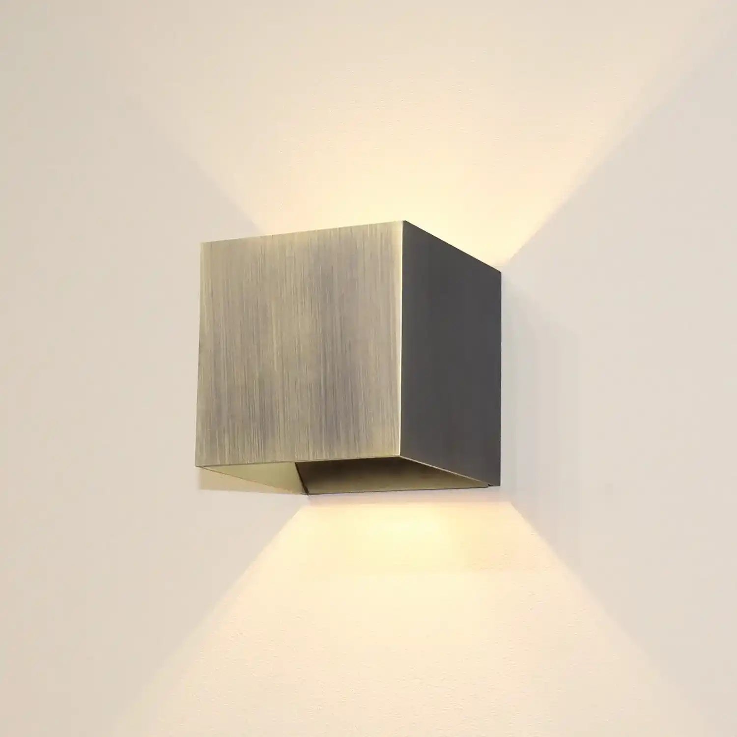 Artdelight wandlamp Gymm - 1 lichts - 10 x 10  cm - brons