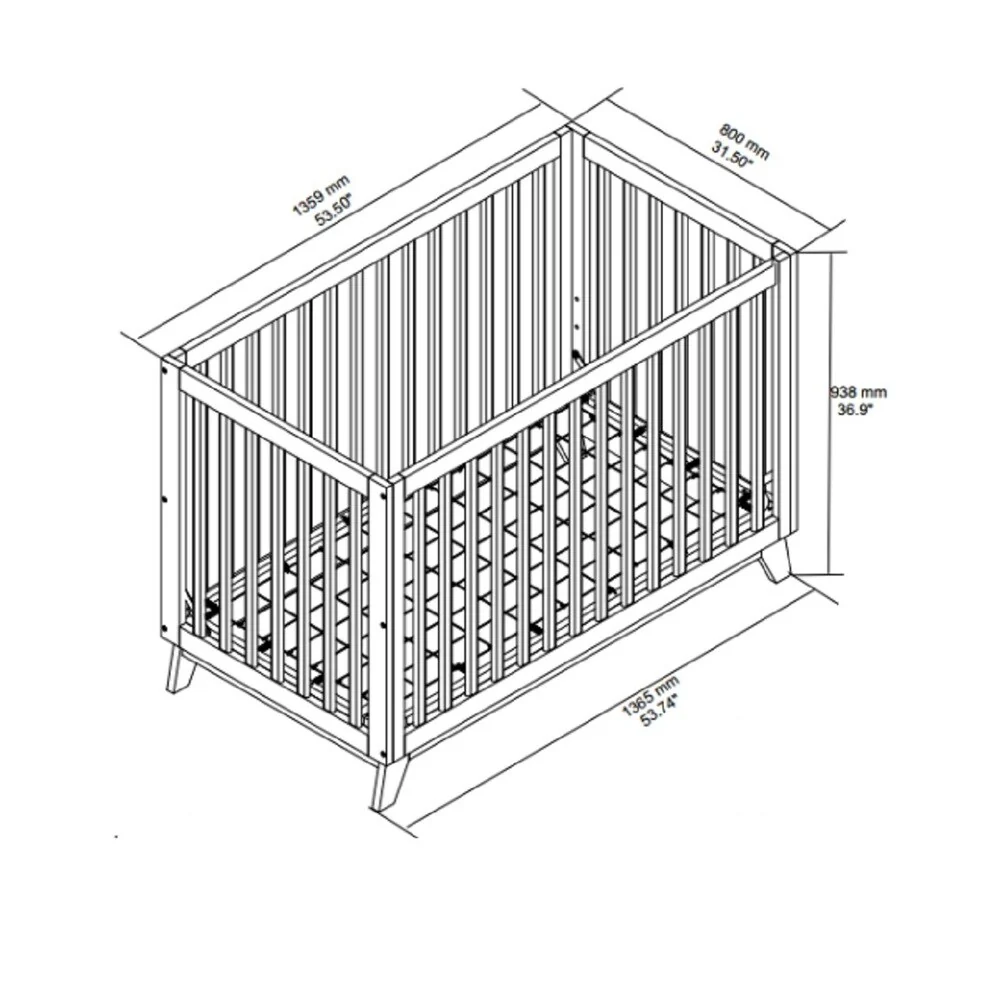 Little Seeds Rowan Valley Flint Crib