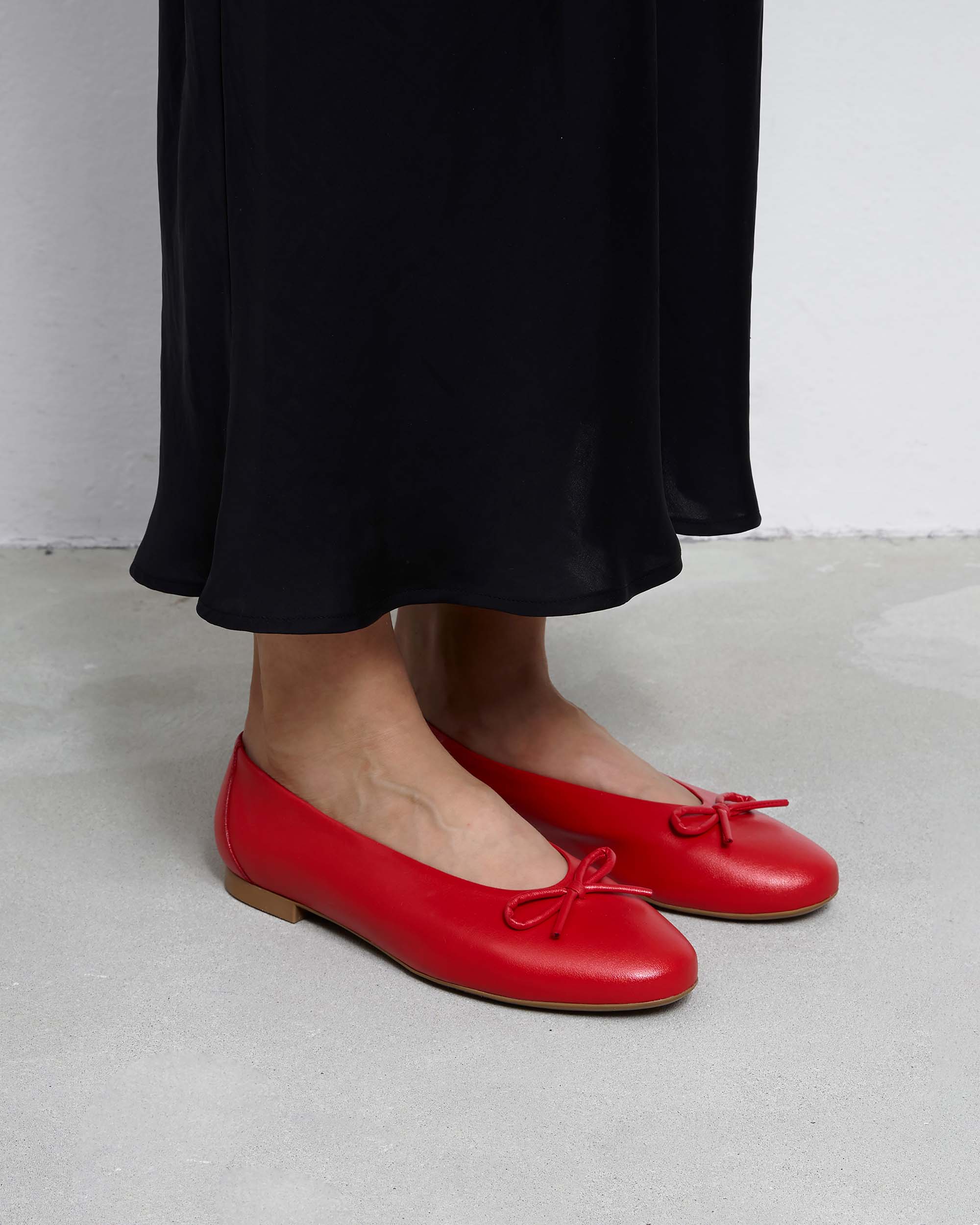 BOHEMA - Mossy Pumps Czerwone, ze skóry roślinnej, polska rodzinna marka