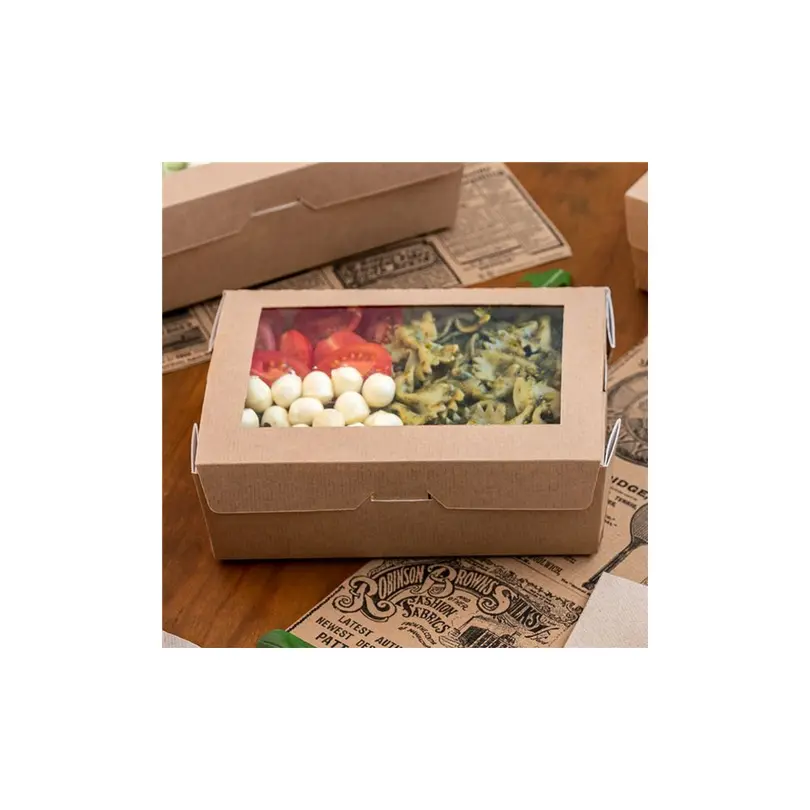 Lunch-Box 50er-Set Menübox mit Sichtfenster