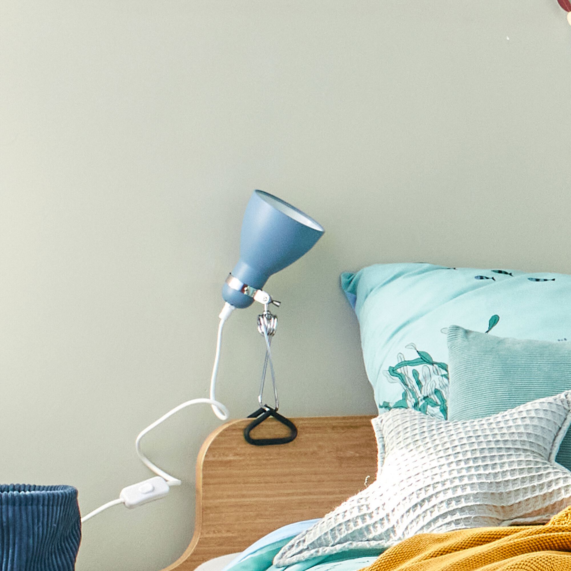 BONNIE - Lampe à pince - bleu h29,5cm