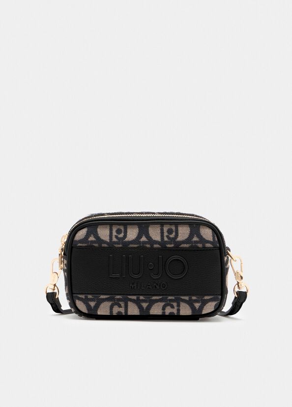 Borsa a tracolla piccola jacquard
