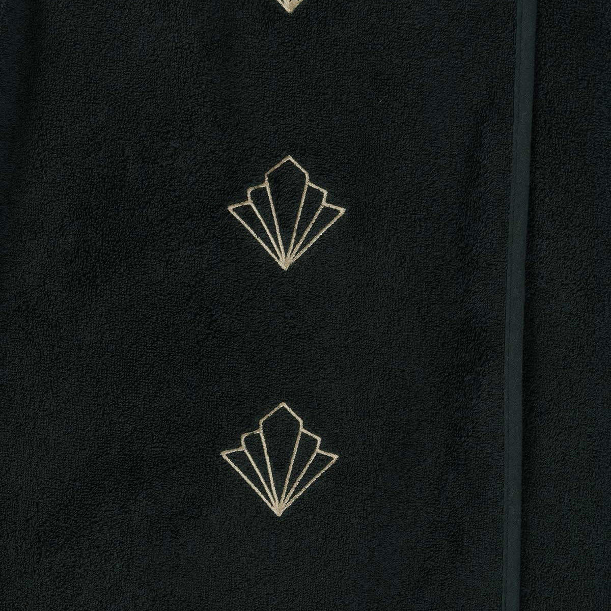 PALIMA - Paréo de bain en coton Noir Taille unique