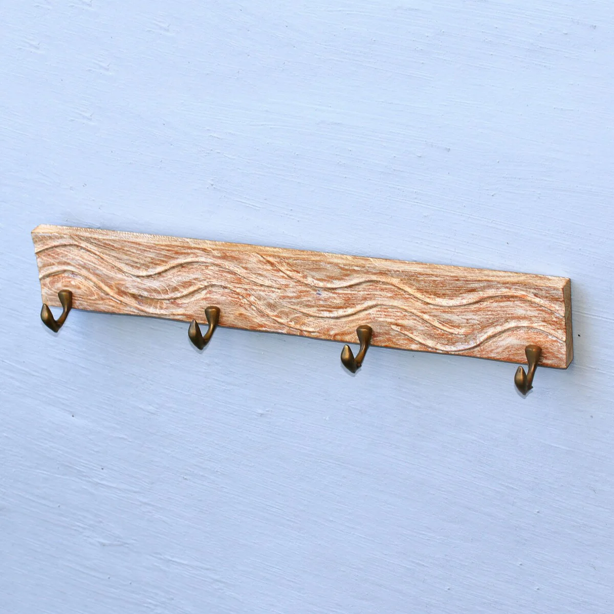 Novica Handmade Dolphin Beach Wood Coat Or Key Rack