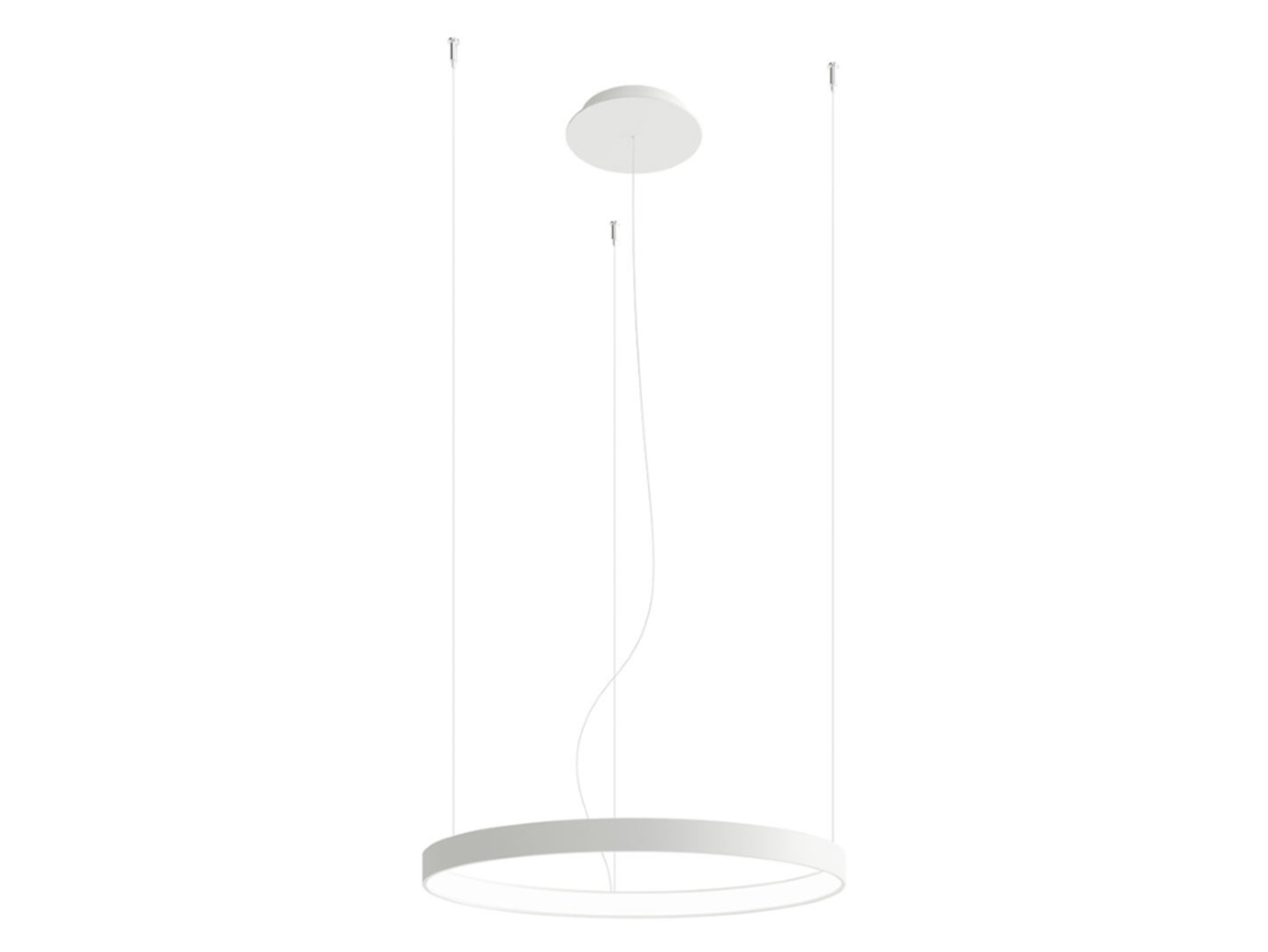 Lampa wisząca Rio LED aluminiowa biała