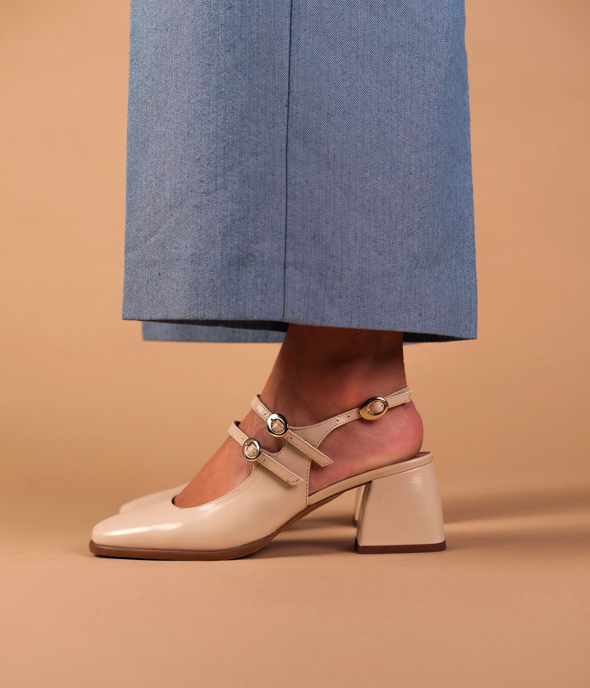 Escarpin Slingback Debbie écru