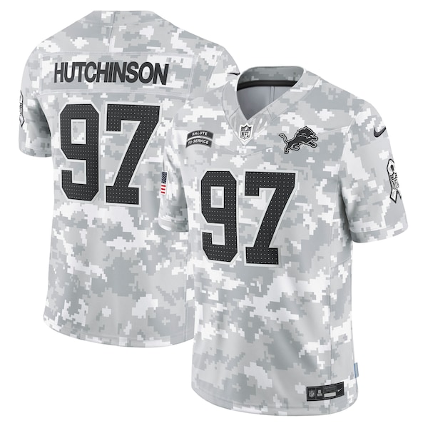 Aidan Hutchinson Detroit Lions Nike 2024 Salute to Service Limited Jersey - Arctic Camo