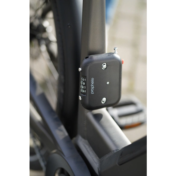 Fahrradschloss, Zahlencode, L: 90 cm, schwarz