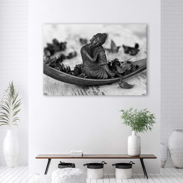 Feeby Obraz na płótnie Budda i płatki kwiatów 60x40