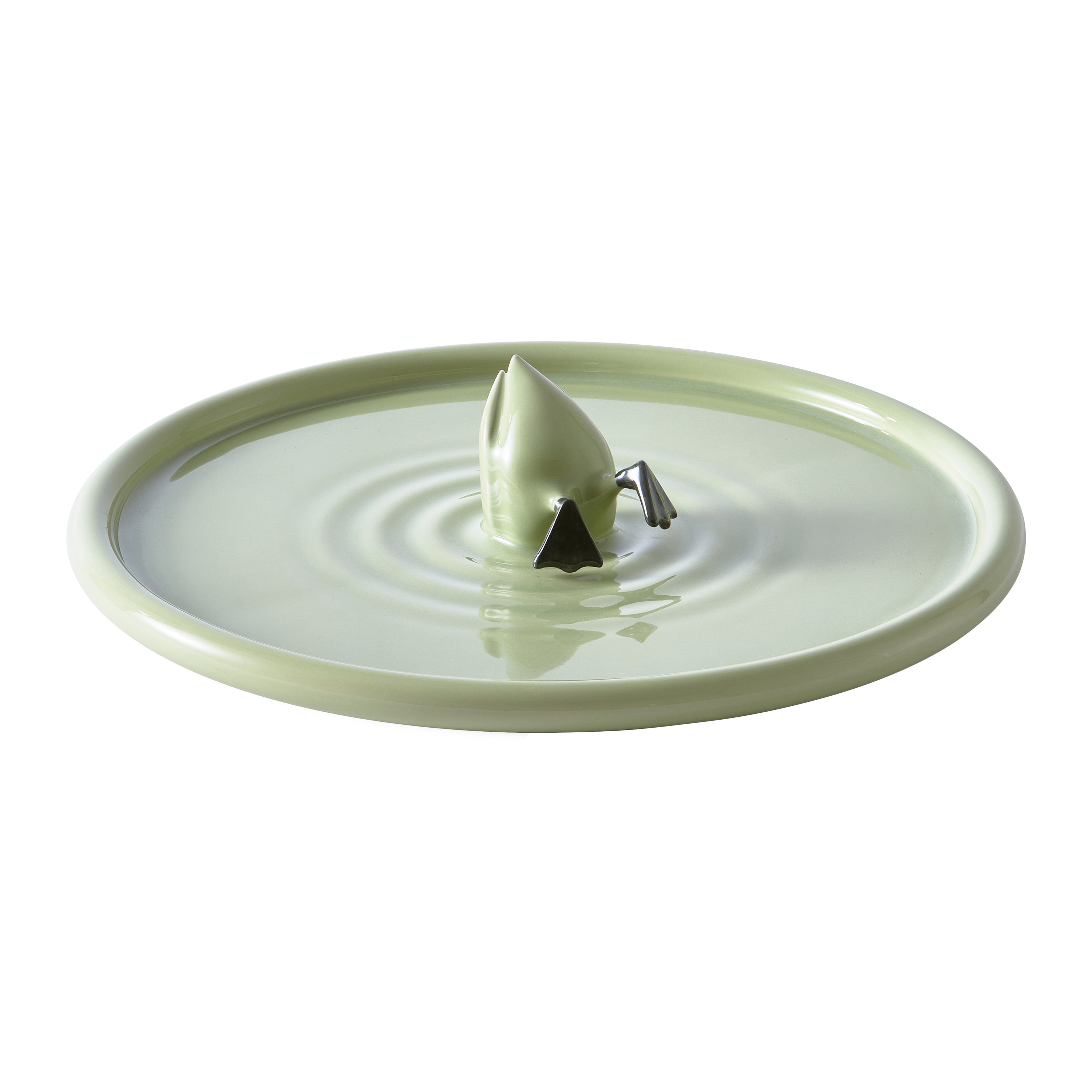 POLSPOTTEN Diving Duck Dienblad Ø 40 cm - Groen