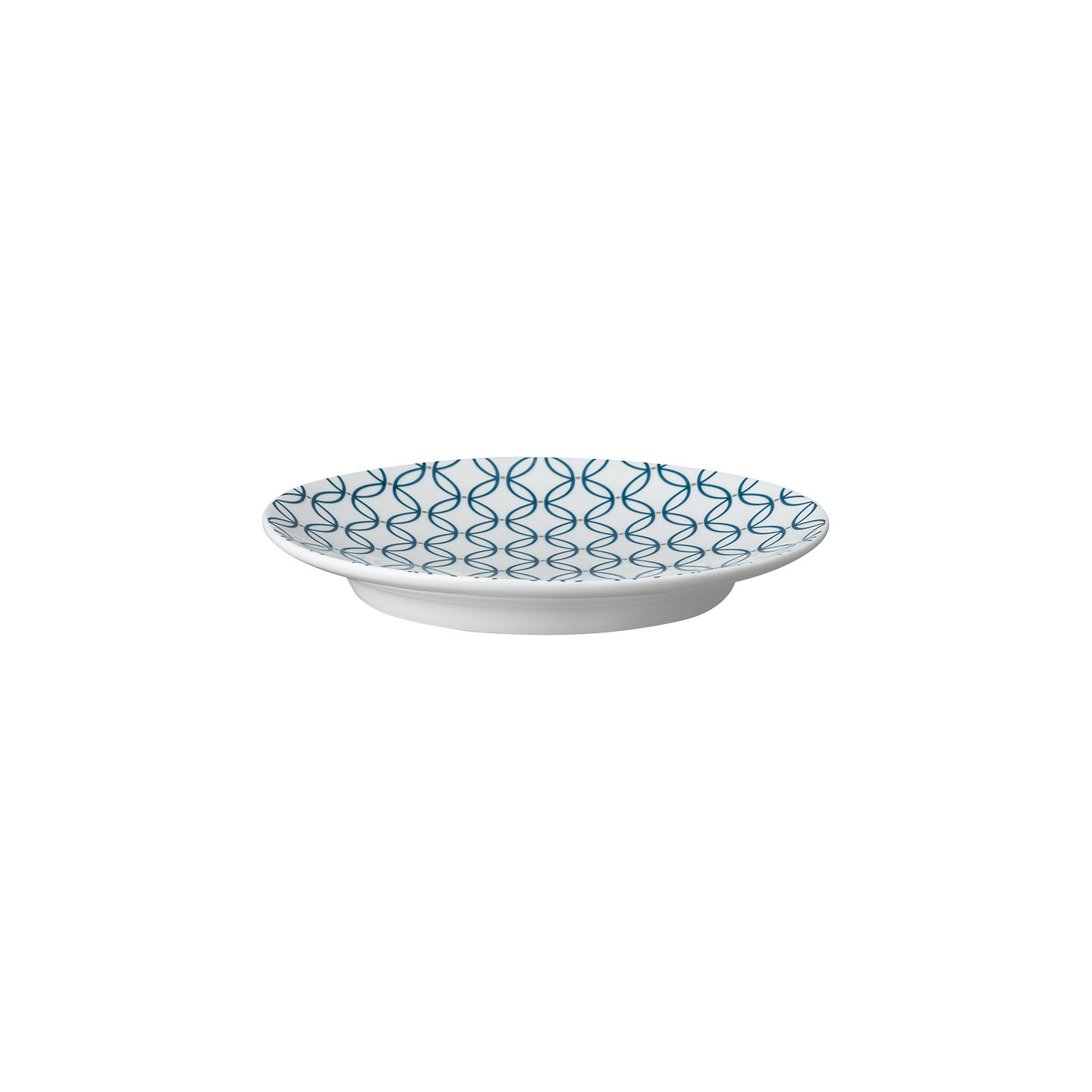 Modern Deco Small Plate Blue Accent