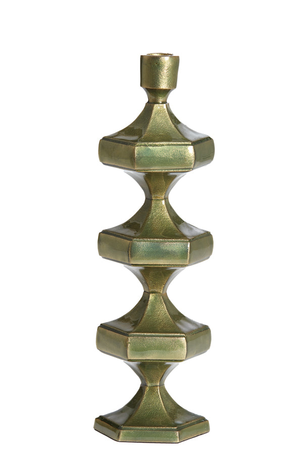 Light & Living kandelaar WAMBIRI - 10x9x33cm - groen