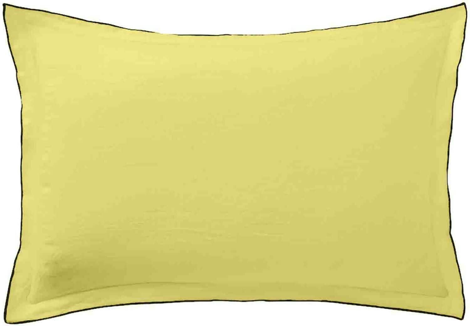 POIRE - Taie d'oreiller lin lave vert 50x70 cm