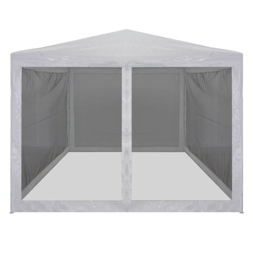 NNEVL Party Tent with 4 Mesh Sidewalls 4x3 m