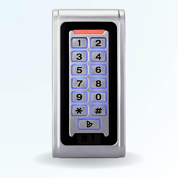 Clavier s6 mini étanche à codes et badges rfid mifare pour gâche électrique
