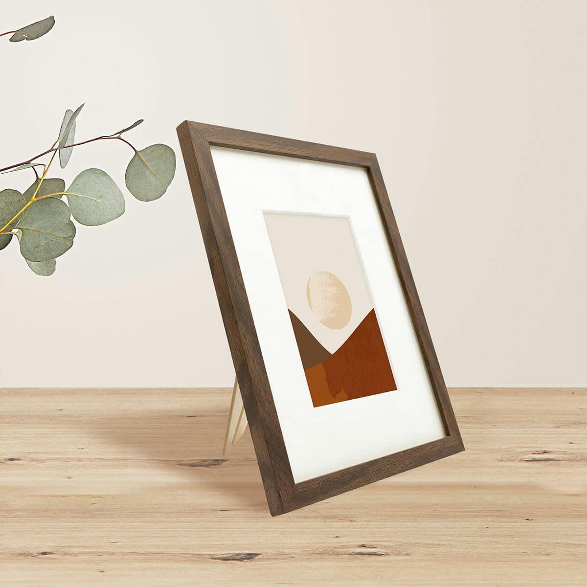 WILD - Cadre photo ébène 18x24 cm avec passe-partout résine recyclée