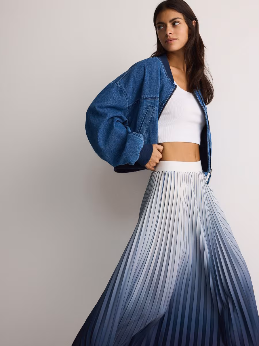 Pleated Midi Skirt