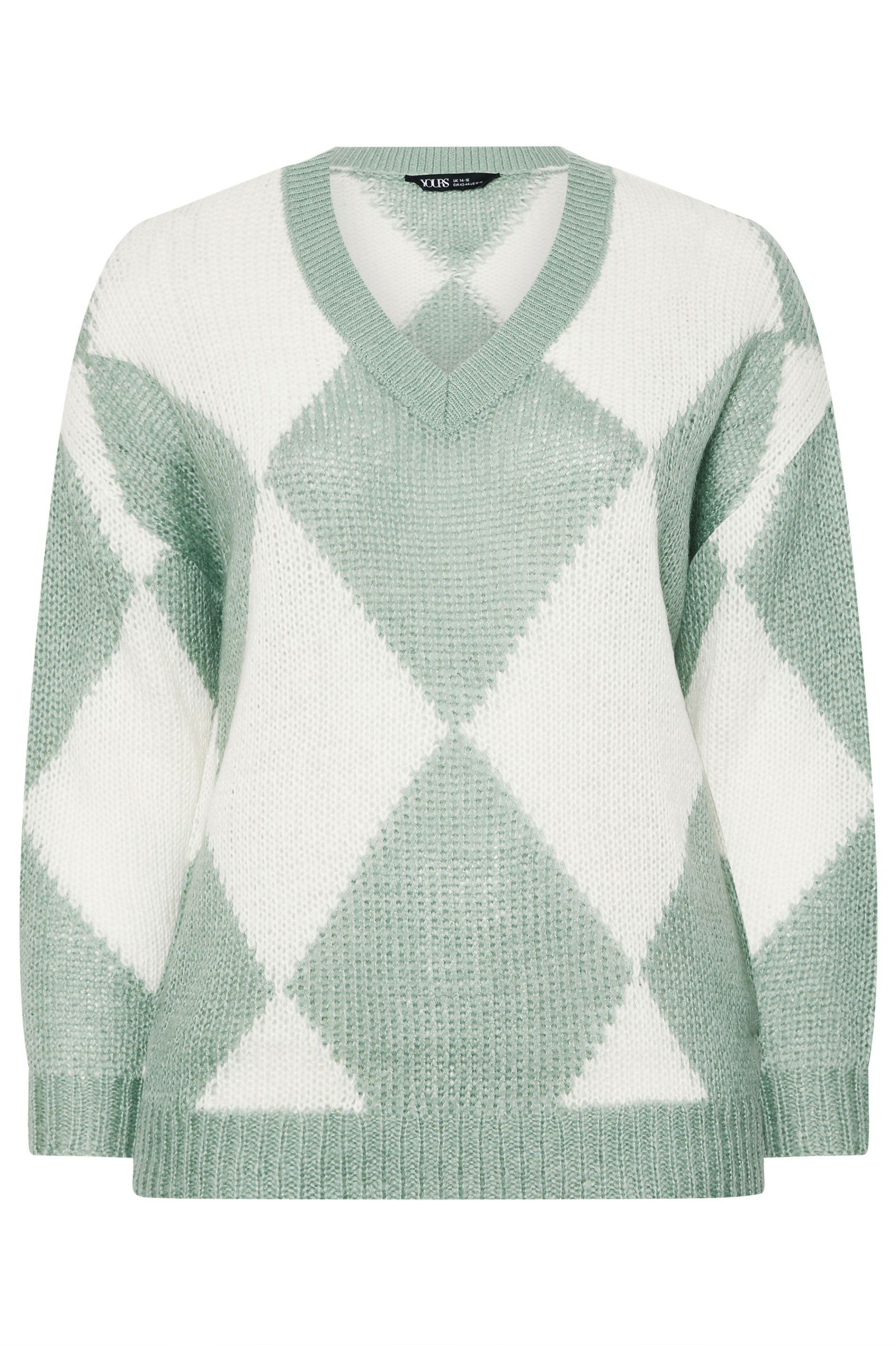 Yours Diamond V-Neck Jumper