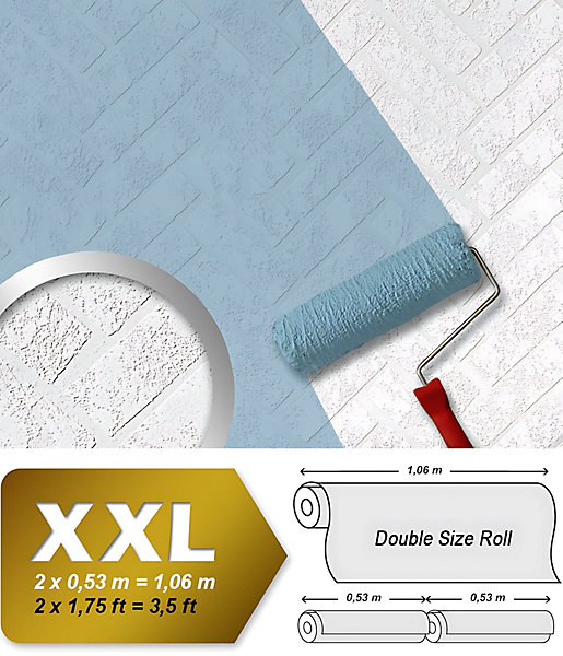 Papier peint texturé EDEM 83102BR70 papier peint intissé texturé à l'aspect de pierre mat blanc