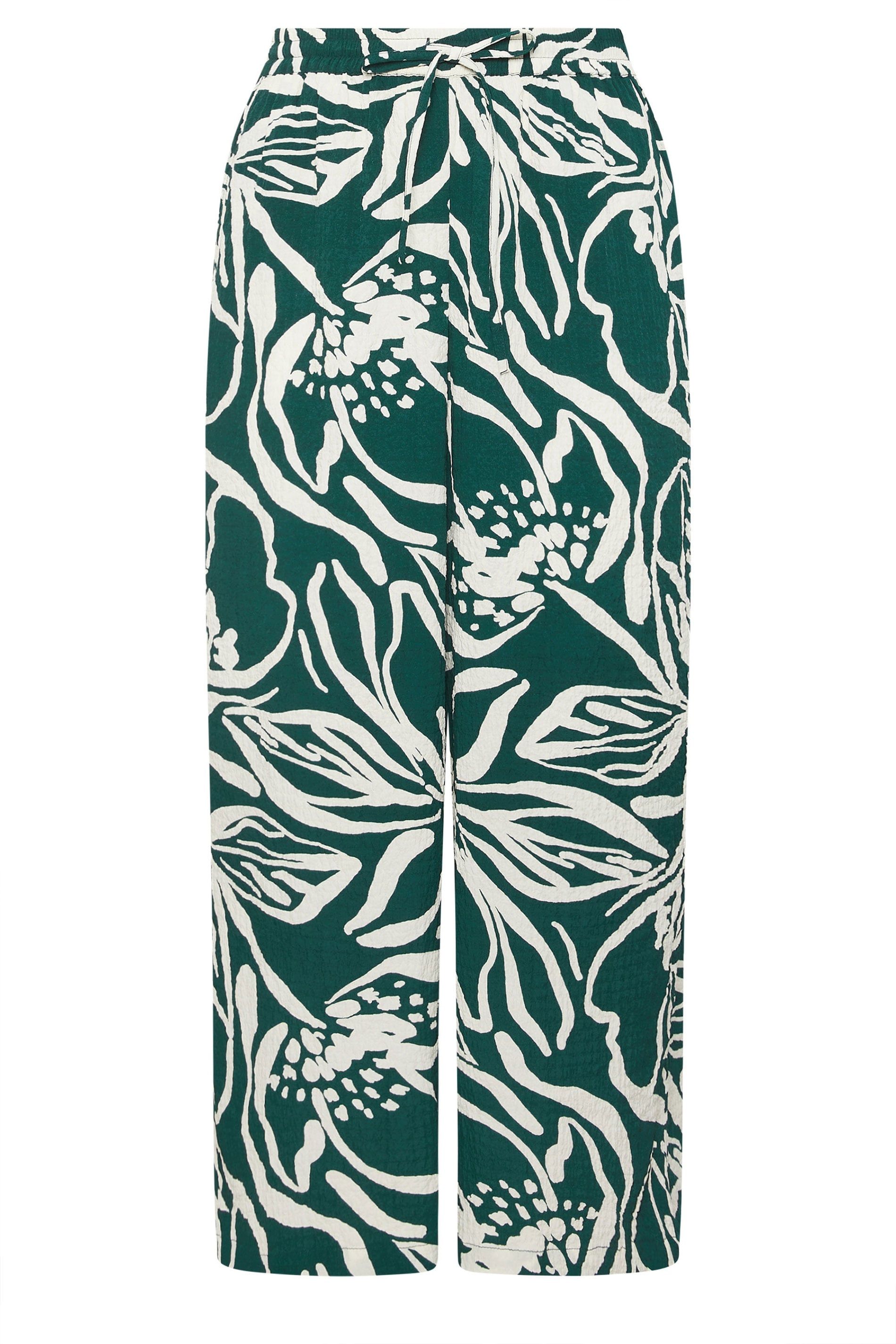 Yours Floral Wide Leg Trousers