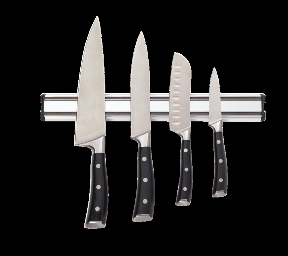 Sabatier Stainless Steel Magnetic Knife Storage Strip, 15-in