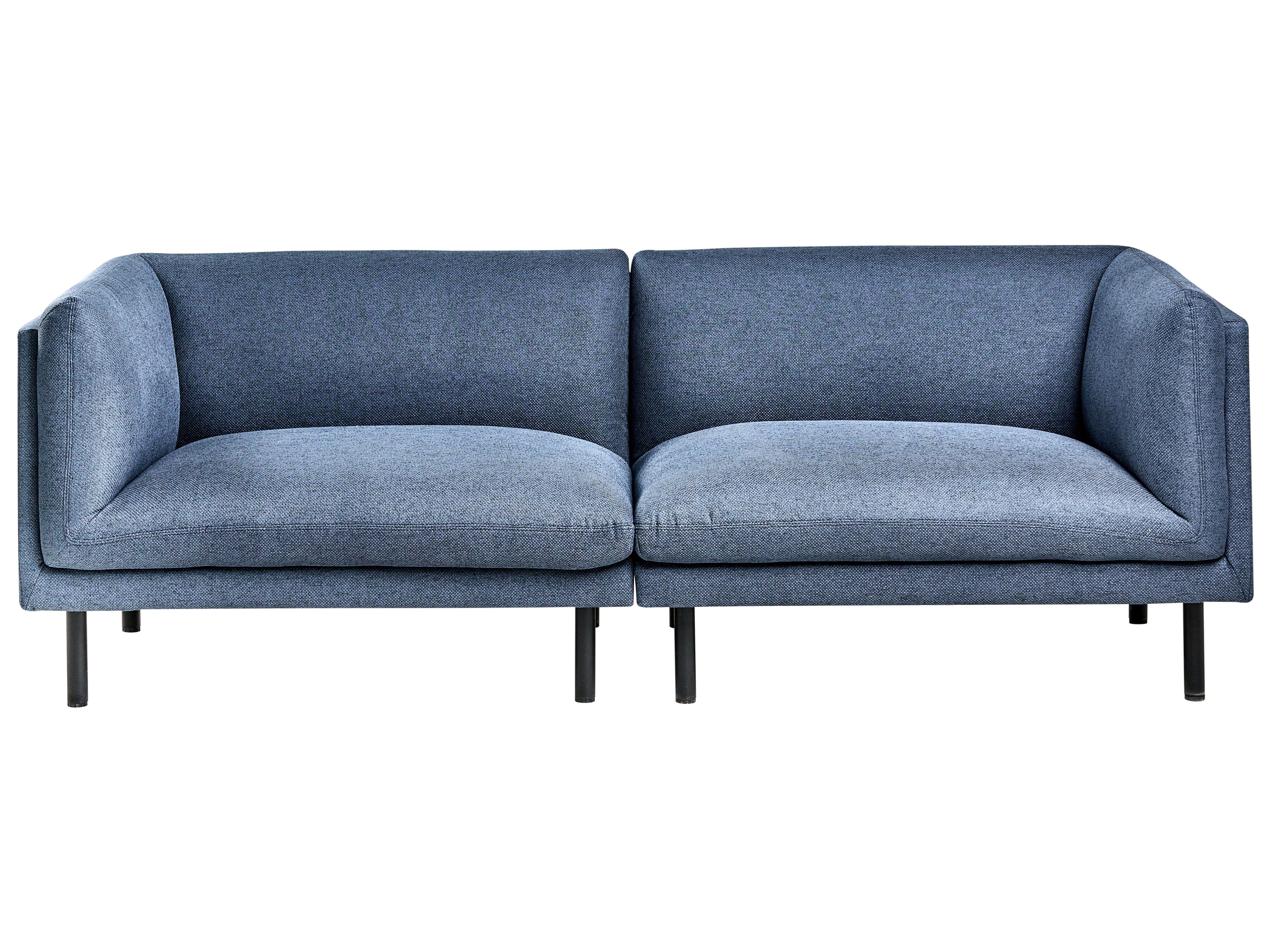 Sofa 2 Seater VORGOD Fabric Dark Blue
