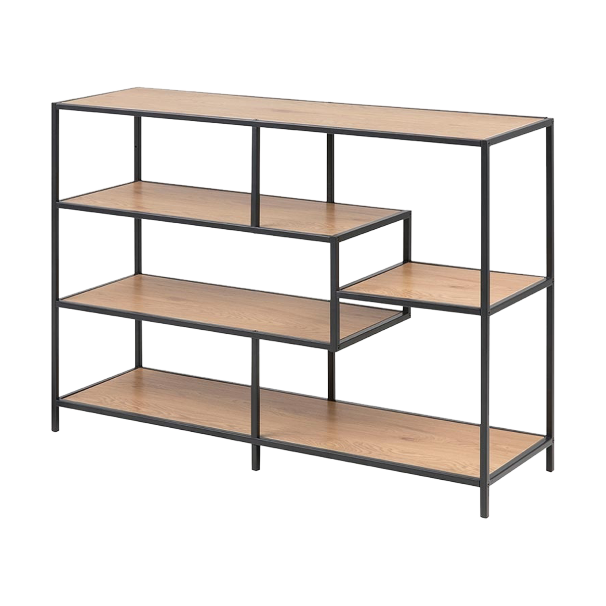 Lisomme Vic Open Kast van Metaal & Hout - B 114 cm - Naturel