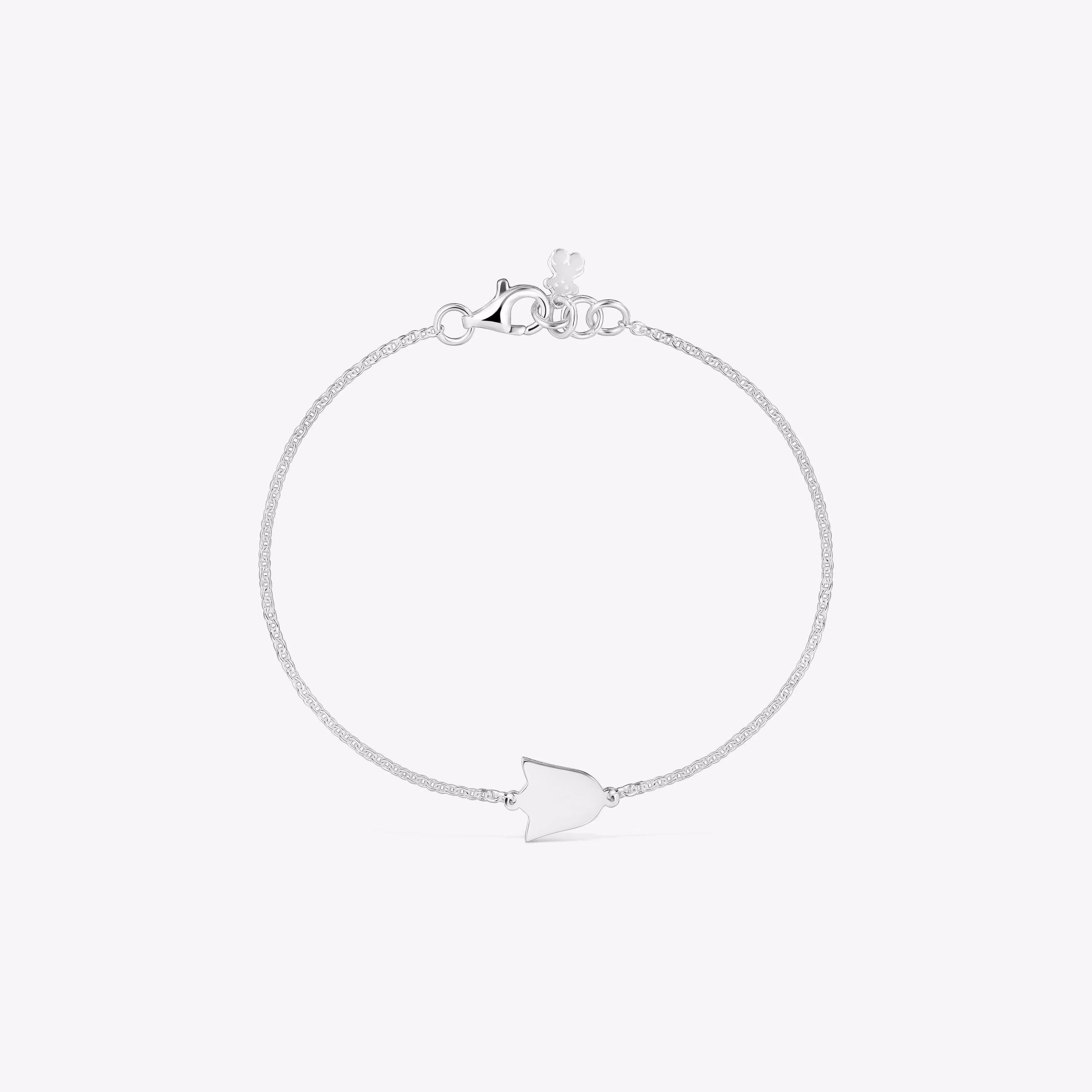 Pulsera cadena tulipán de plata TOUS Motivos