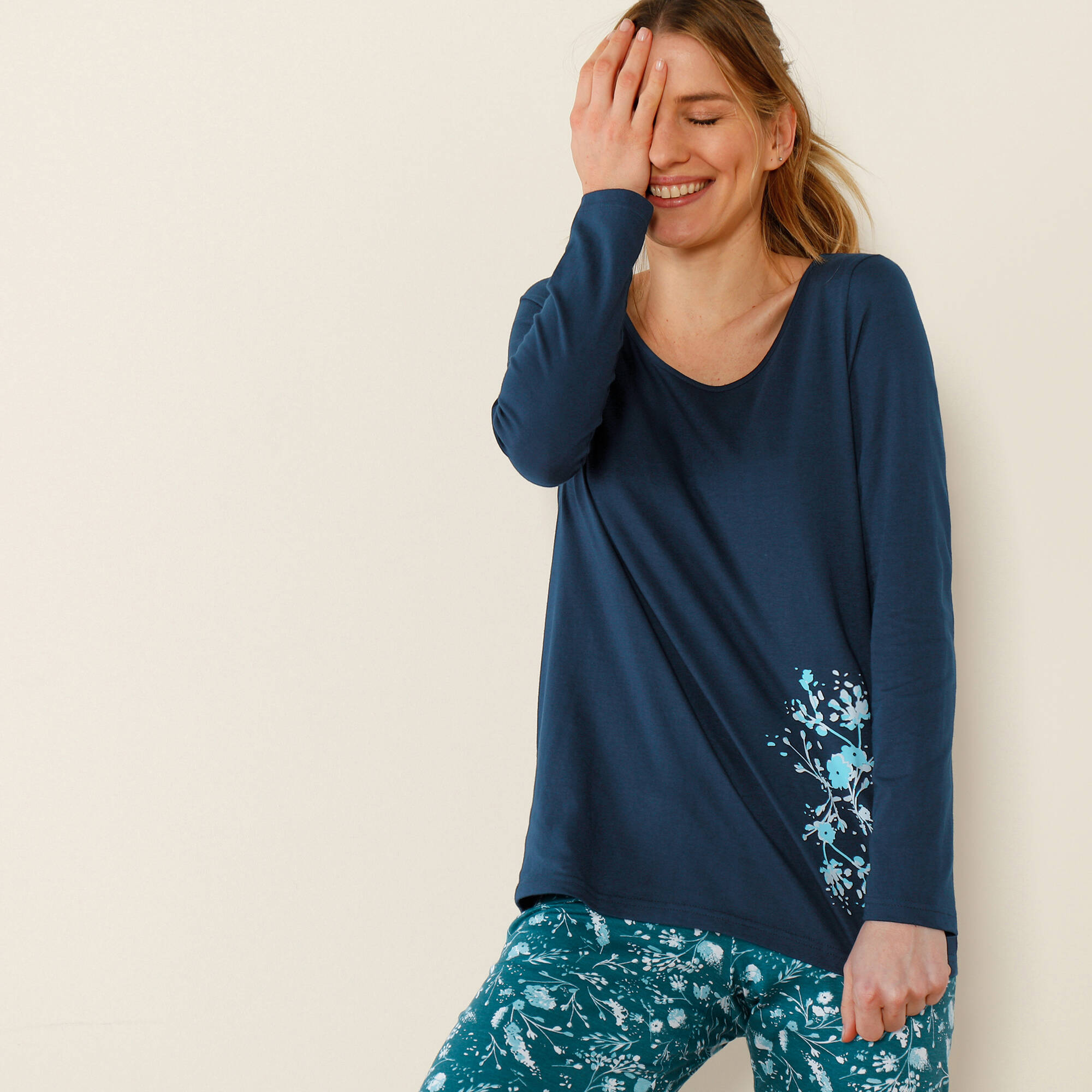 Tee-shirt manches longues &ndash; marine