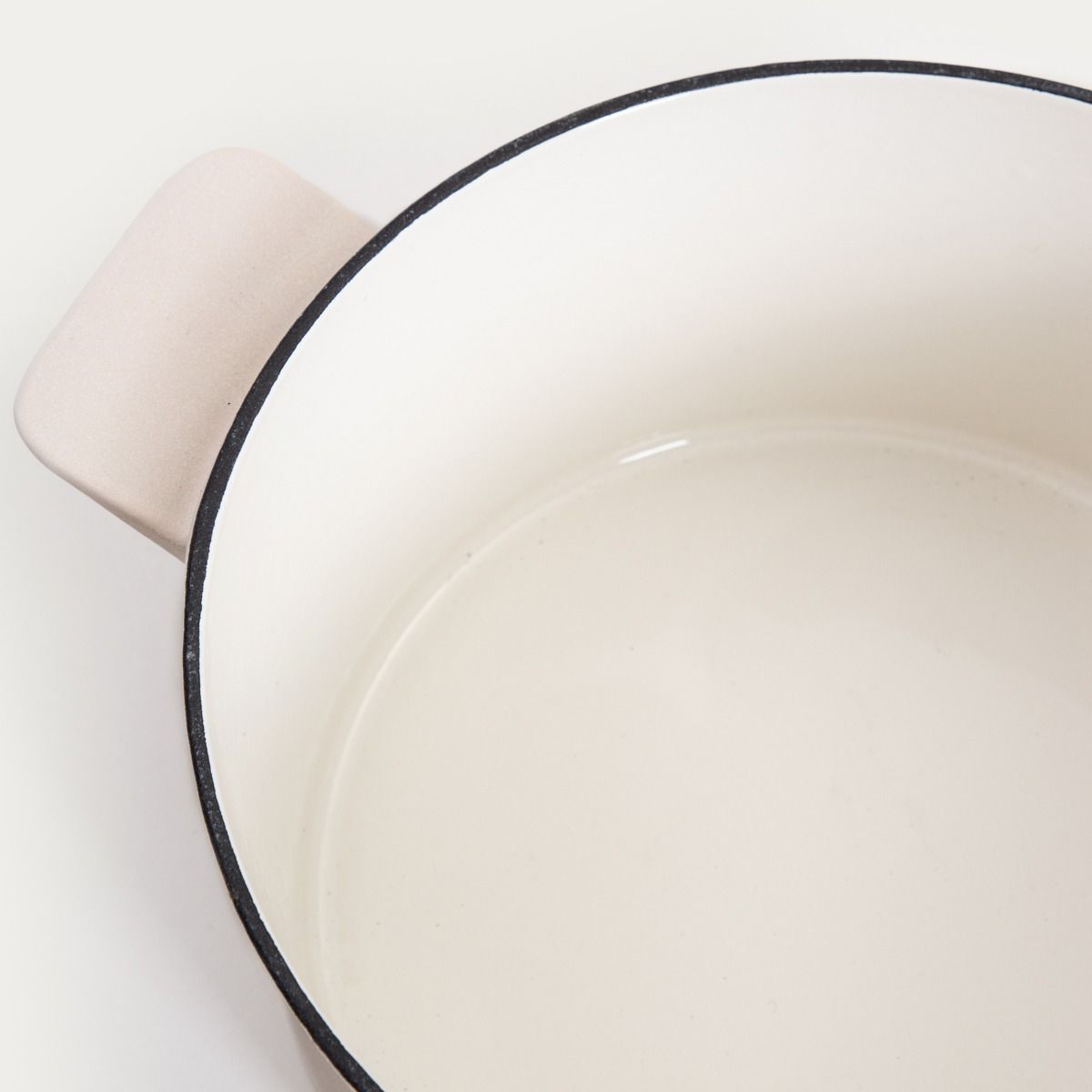 Garnek żeliwny ANDREAS beżowy matowy 5 l