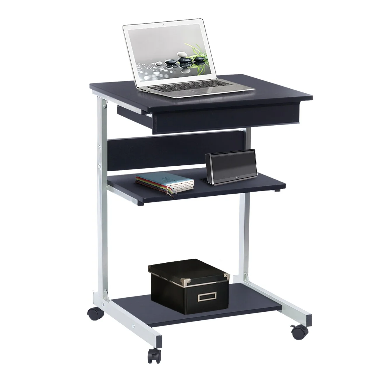 Techni Mobili Rolling Laptop Cart with Storage