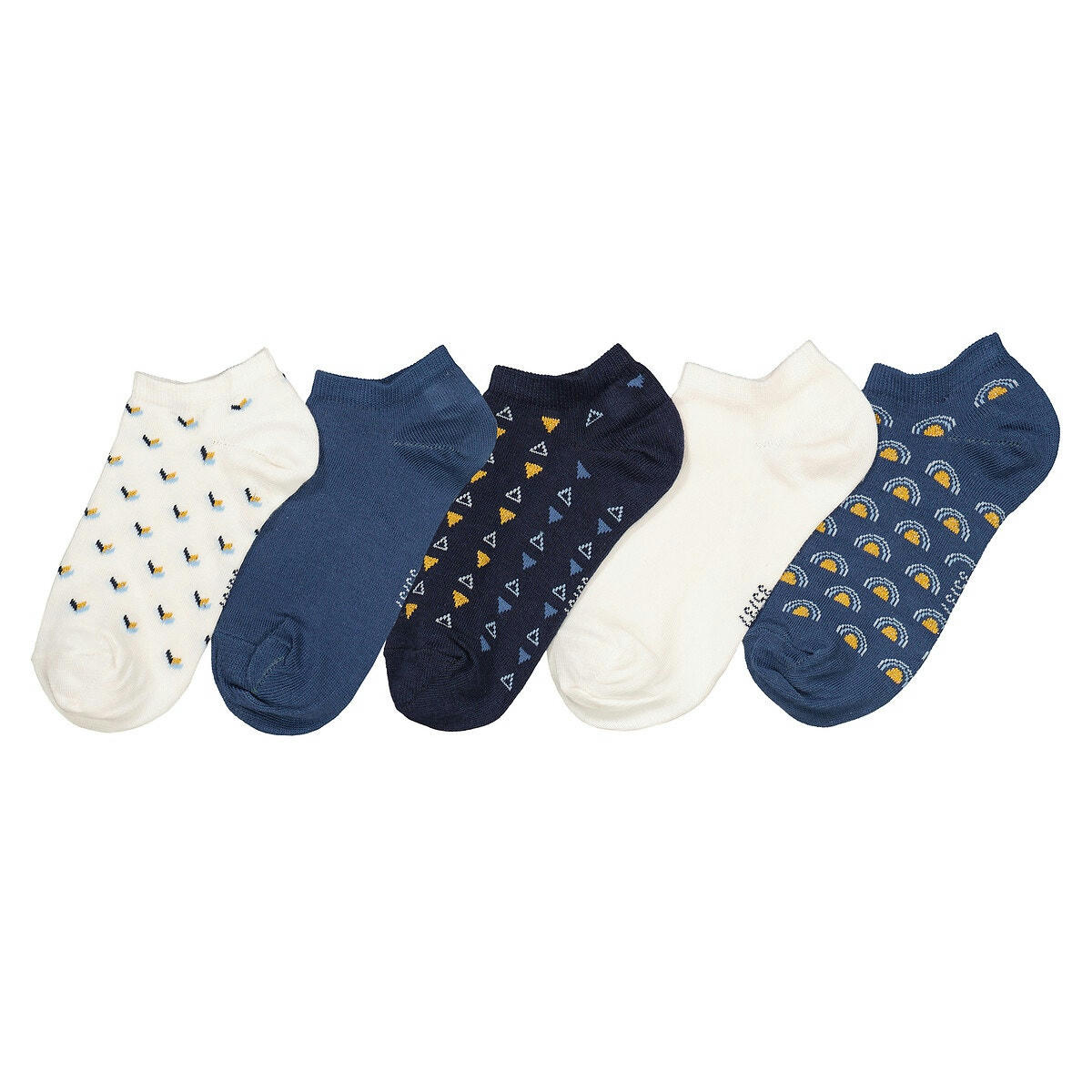 Lot de 5 socquettes imprimées
