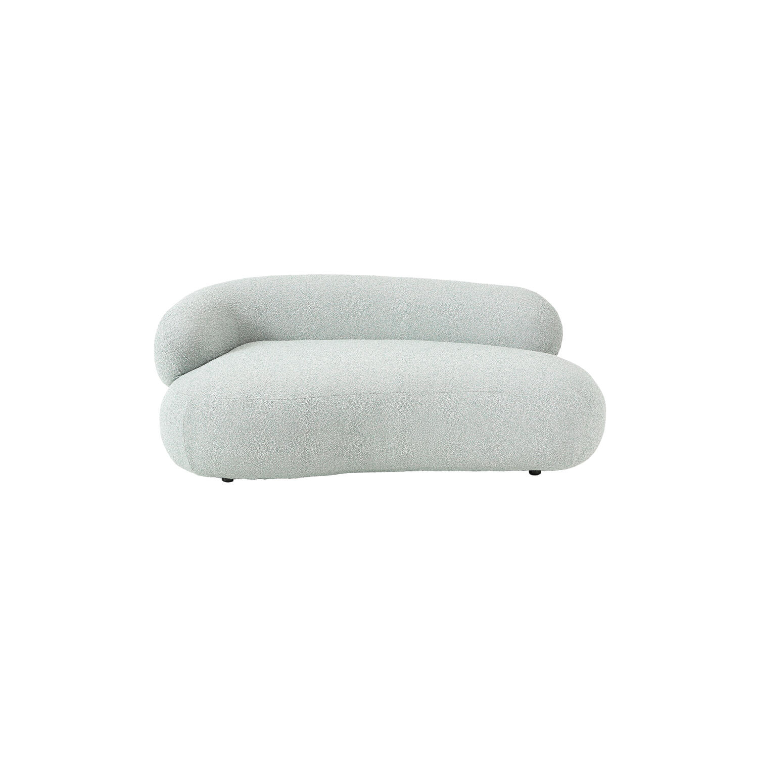 Alba 2 Seater Sofa, boucl&eacute; light blue