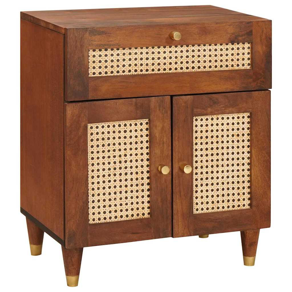 Szafka Nocna Drewniana Komoda Stolik Półka Nocna Do Sypialni 50 x 33 x 60 c
