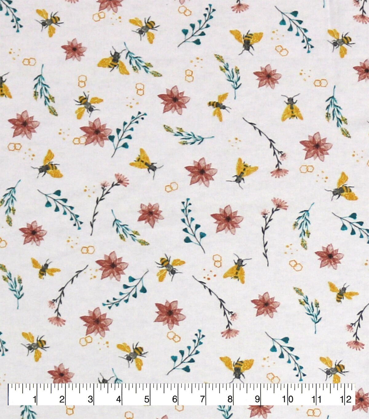 Bee Floral Super Snuggle Flannel Fabric