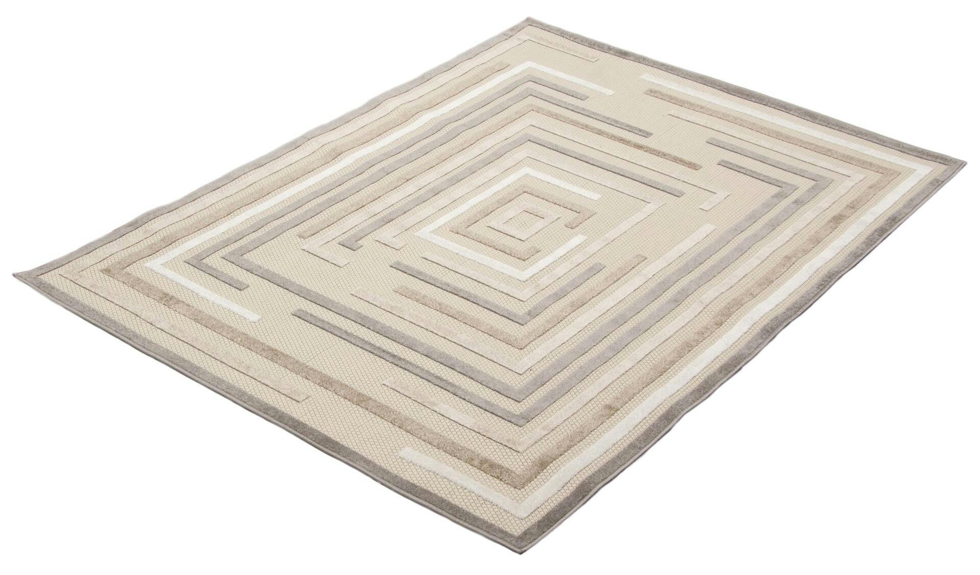 ECARPET Tia Indoor/Outdoor Area Rug, Taupe, Assorted Sizes
