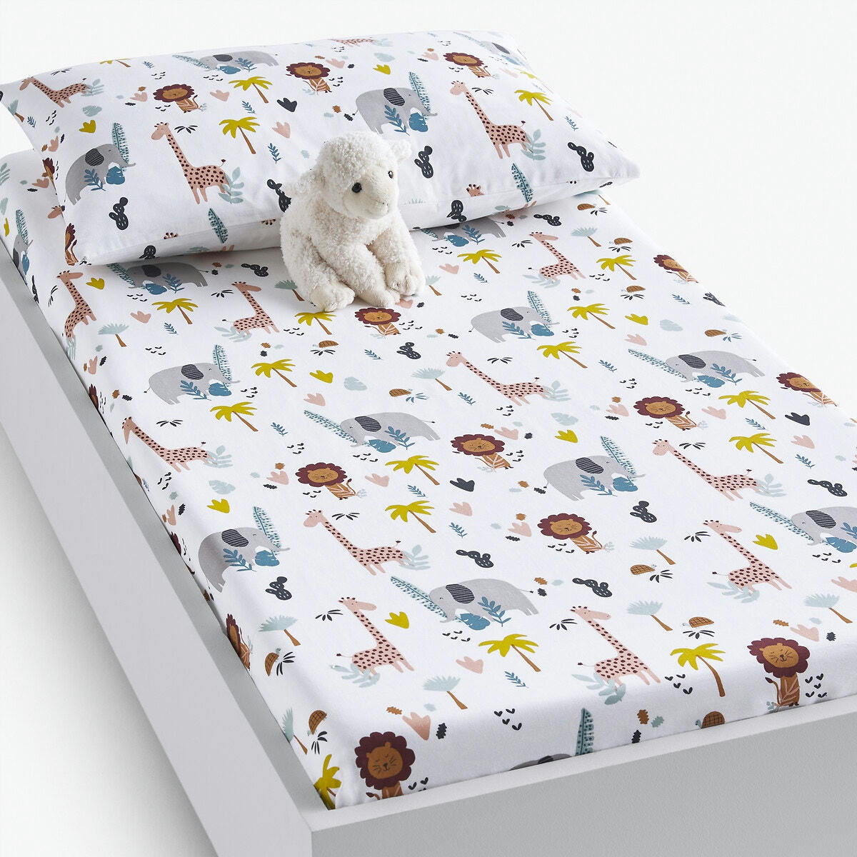 Drap-housse bébé coton bio bonnet 17 cm, Henri