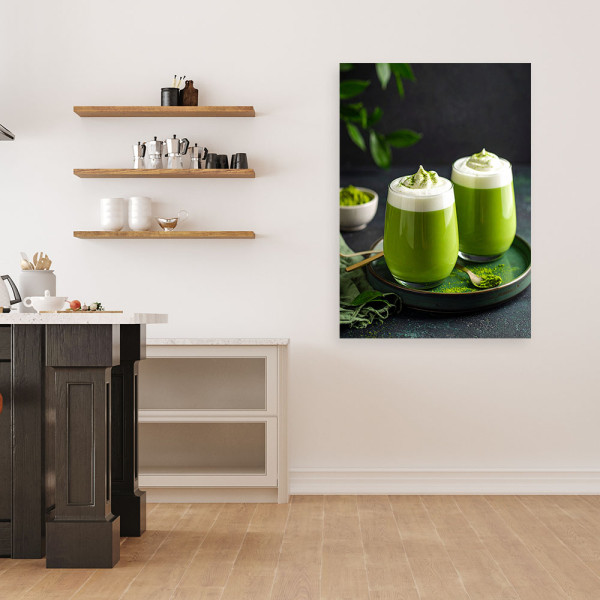 Obraz do kuchni jadalni baru, Matcha Latte 20x30