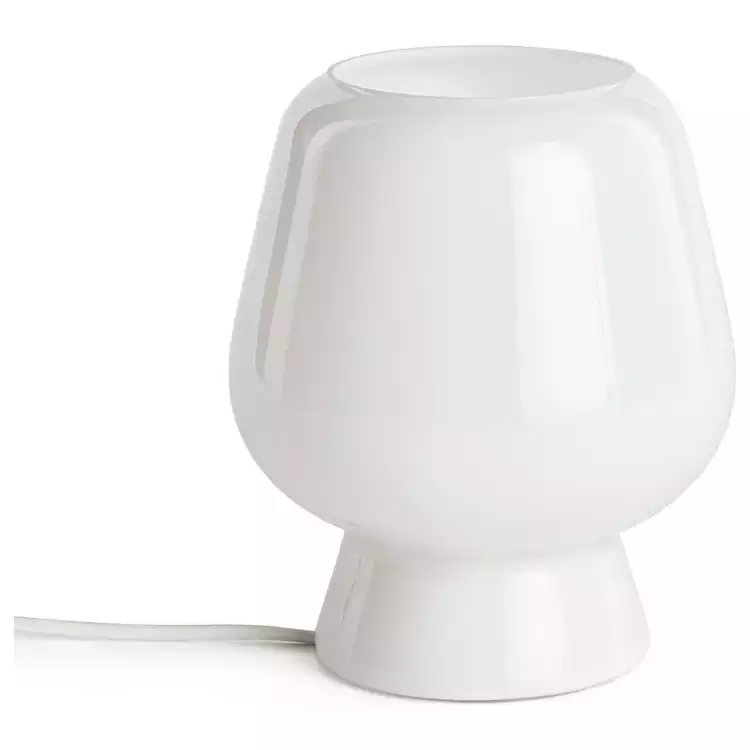 Habitat Lucetta Glass Table Lamp - White