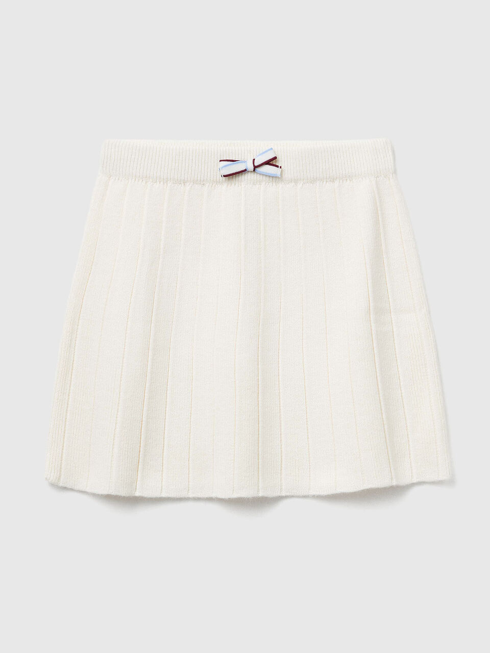 Pleated knit skirt