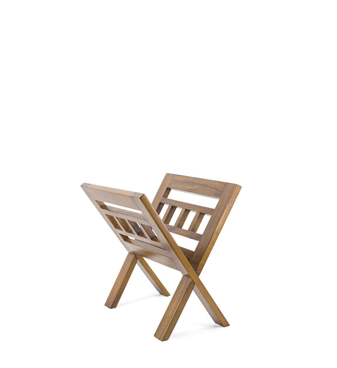 STAR - Porte-revues en bois de mindi marron L40