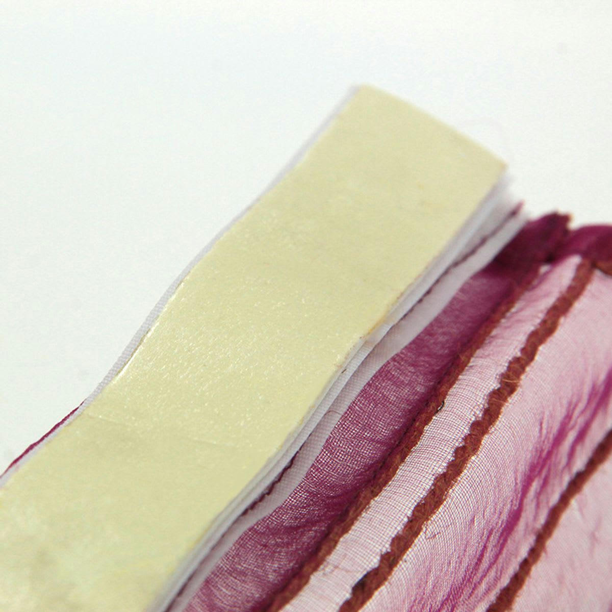 SHAMMY - Store voilage effet soie fuchsia et orange 60x170