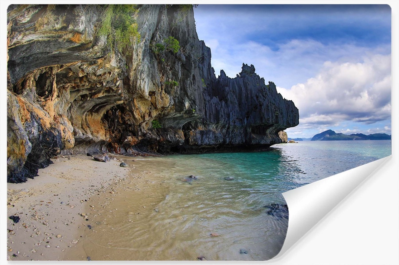 Fototapeta MORSKI Pejzaż Klif Plaża Azja 90x60cm
