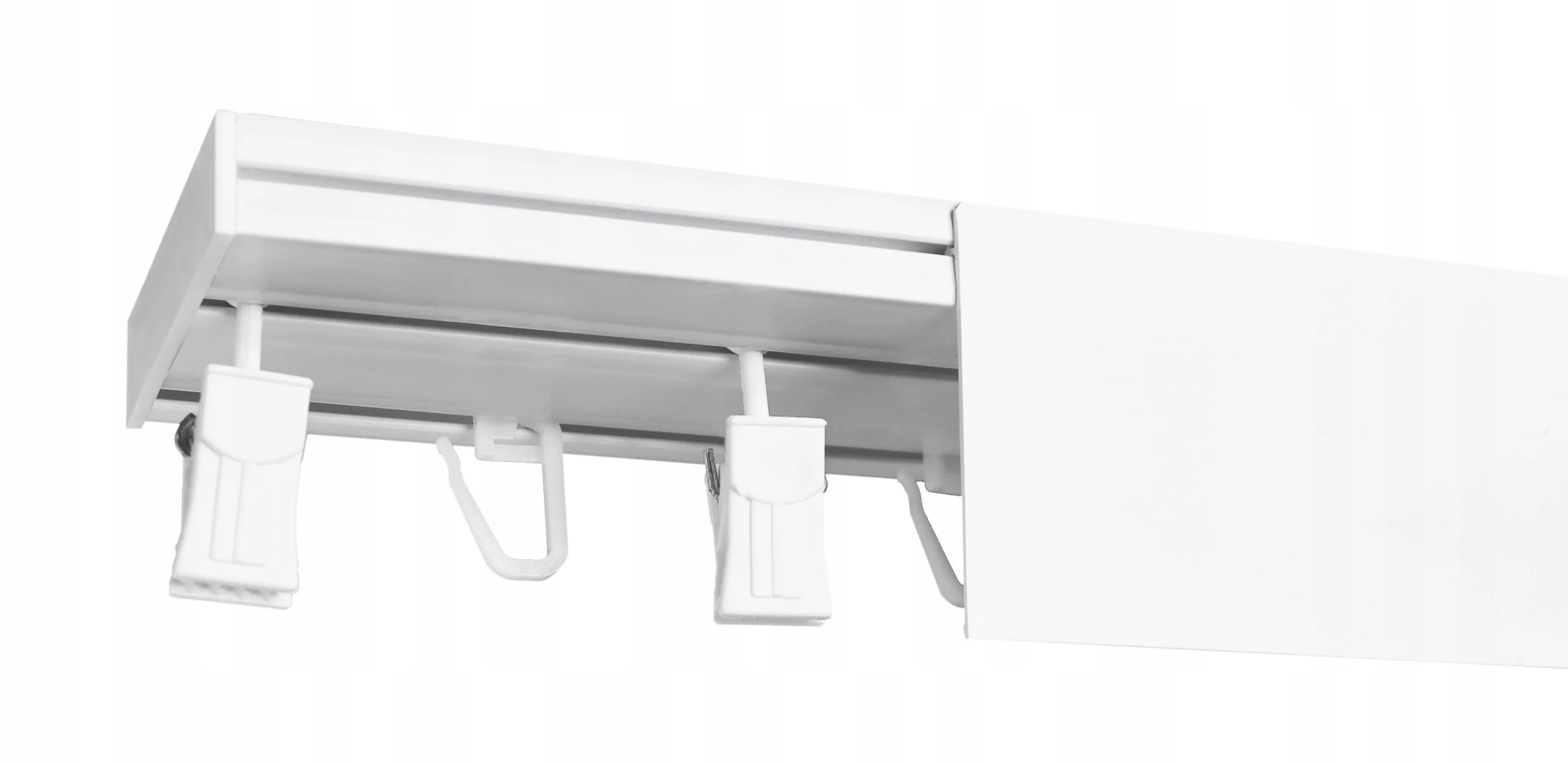 Karnisz Szyna Sufitowa PCV z OSŁONĄ II-tory 120 cm