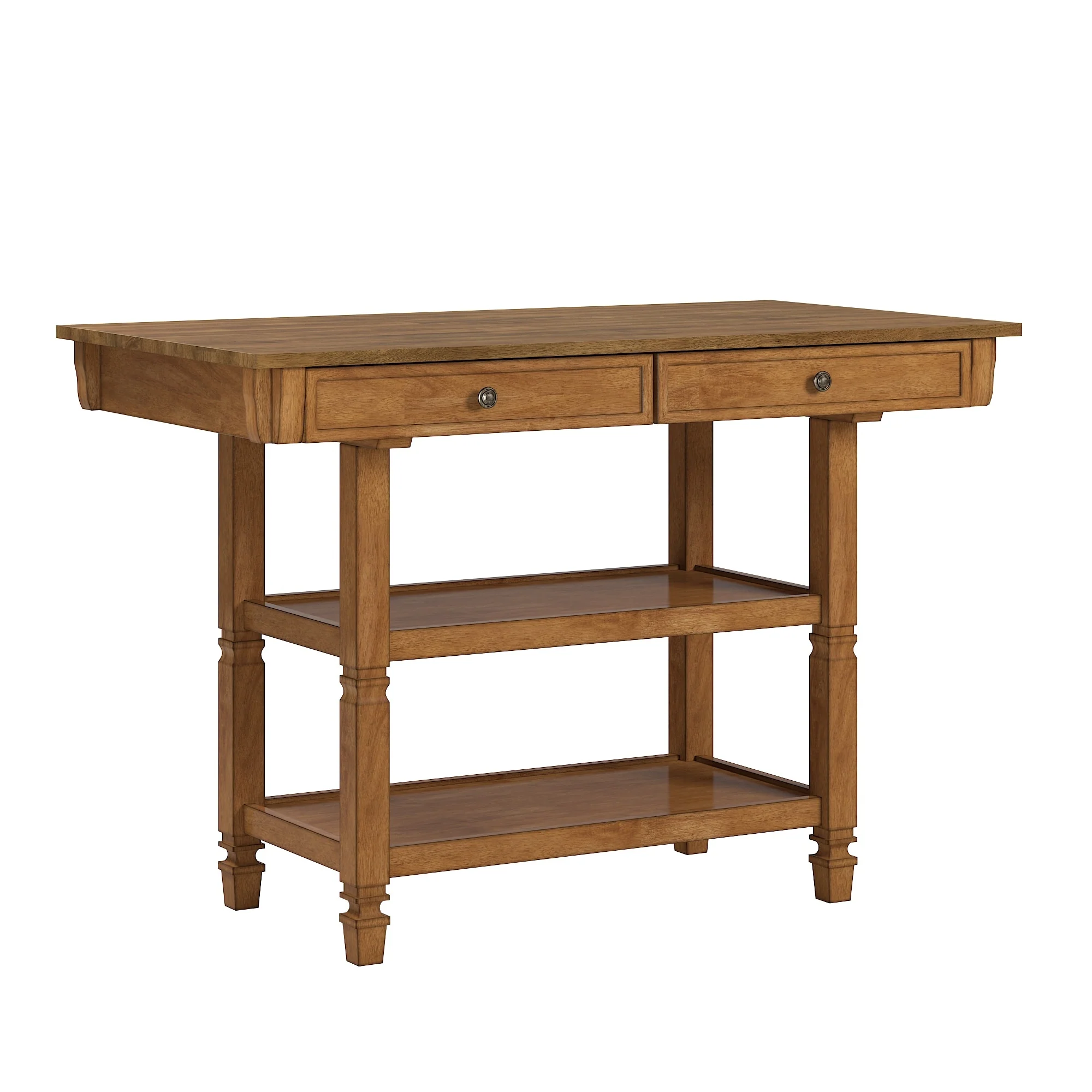 Elena 2-tone Antique Kitchen Island Buffet by iNSPIRE Q Classic