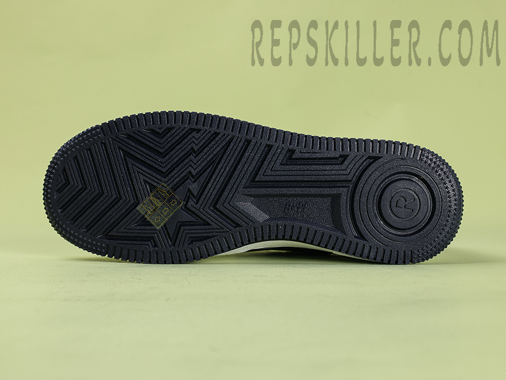 A BATHING APE BapeSta JJJJound White/Black Low Sneakers