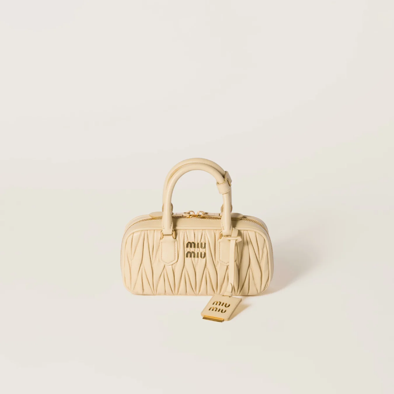 Miu Miu Arcadie matelassé nappa leather mini-bag